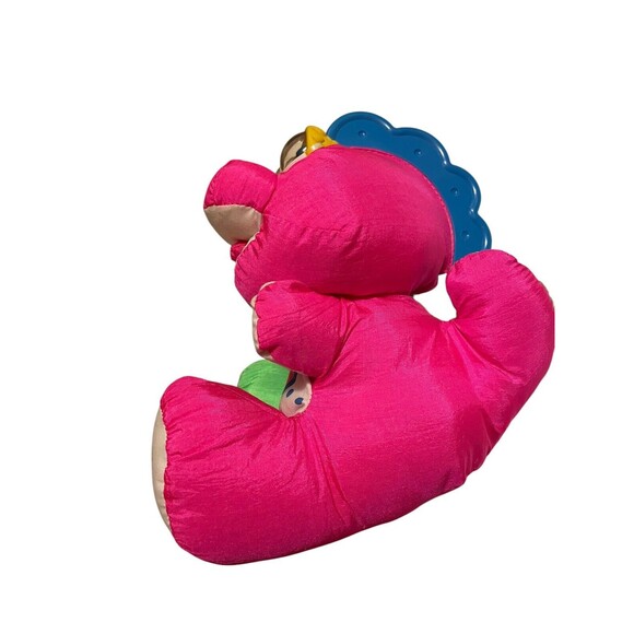 Fisher Price Dinosaur Baby Puffalump 1991 VTG 8” Rattle - Picture 5 of 7